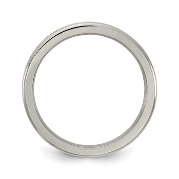 Edward Mirell Gray Ti Polished Concave 3mm Band — alternate view