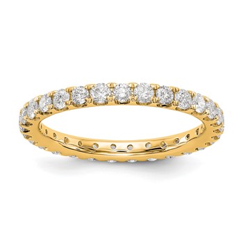 14k 1 ct Lab Grown Diamond VS+ F+ Eternity Band