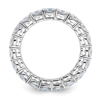 14K White Gold Cushion Eternity Band Mounting — alternate view