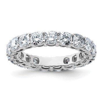 14K White Gold Cushion Eternity Band Mounting