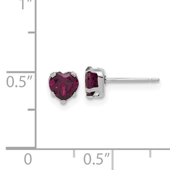 Sterling Silver Rhodalite Garnet Earrings — alternate view