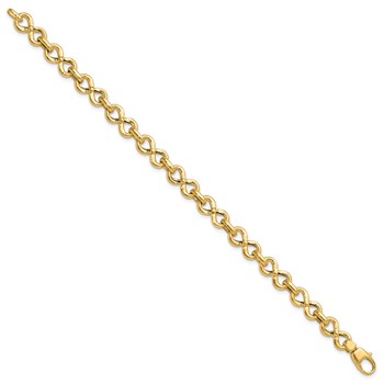 14K Polished Fancy Infinity Link Bracelet — alternate view