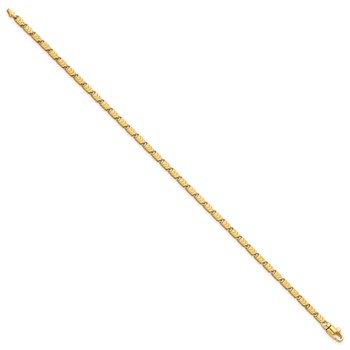 14k Polished 2.6mm Fancy Chevron Link 8.25 inch Bracelet — alternate view