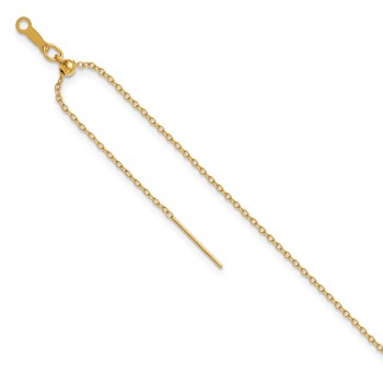 1/20 14K Gold Filled 1.15mm Adjusable Add-a-Bead Cable 8in Bracelet