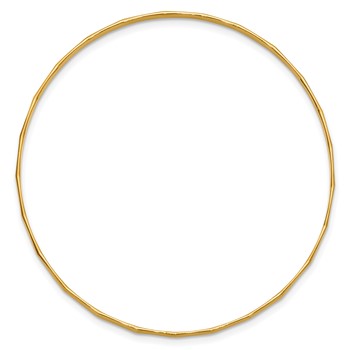 1/20 14K Gold Filled Hammered 1.70mm Wire Stacking Bangle — alternate view