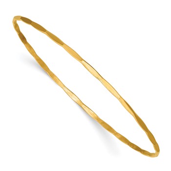 1/20 14K Gold Filled Hammered 1.70mm Wire Stacking Bangle
