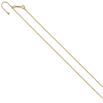 1/20 14K Gold Filled .80mm Adjustable Box 22in Chain — alternate view