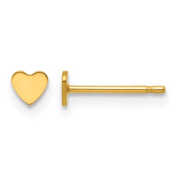 1/20 14K Gold Filled 3.5mm Heart Post Earrings