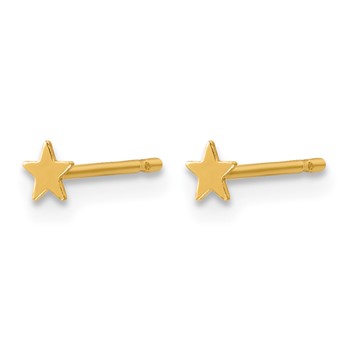 1/20 14K Gold Filled 3.3mm Star Post Earrings — alternate view