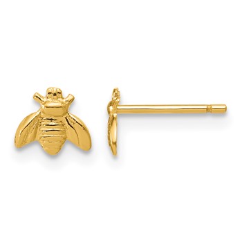 1/20 14K Gold Filled 5.5 x 6.3mm Bee Post Earrings
