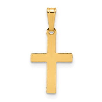 1/20 14K Gold Filled 10 x 16mm Flat Cross Pendant