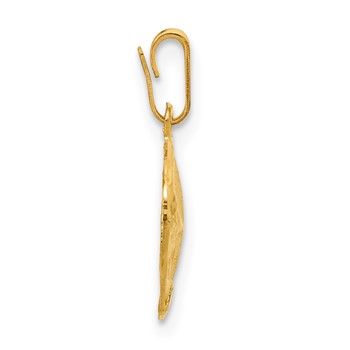 1/20 14K Gold Filled Textured Sand Dollar Pendant — alternate view