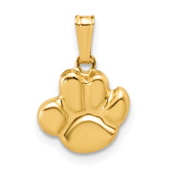 1/20 14K Gold Filled 10mm Pawprint Pendant
