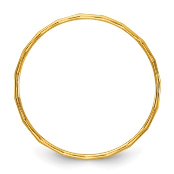 1/20 14K Gold Filled Hammered 1.25mm Stacking Ring — alternate view