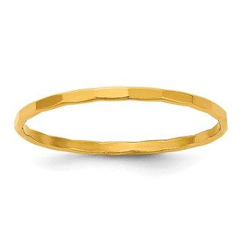 1/20 14K Gold Filled Hammered 1.25mm Stacking Ring