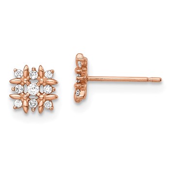 14k Madi K Rose Gold Fancy CZ Earrings