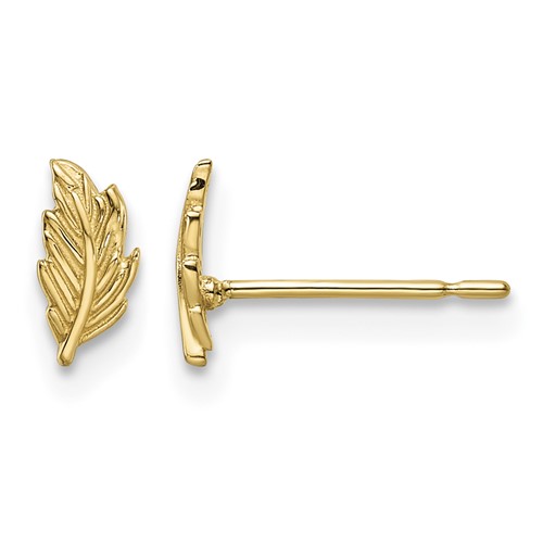 14k Madi K Leaf Post Earrings