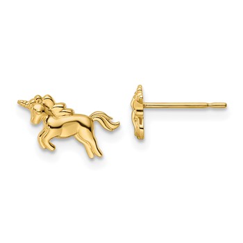 14k Madi K Unicorn Childrens Post Earrings