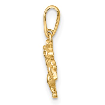 14k Madi K Polished Unicorn Childrens Charm / Pendant — alternate view