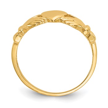 14k Madi K Claddagh Size 3 Baby / Childrens Ring — alternate view