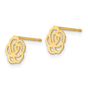 14k Madi K Children's Flower Post Earrings — alternate view