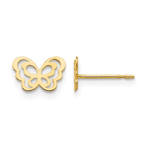 14k Madi K Children's Butterfly Post Earrings