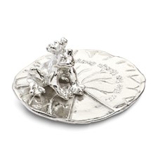 Pewter Tiny Gardens Frog Prince Ringholder