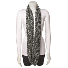 Image of Blue & Grey Circular Loop Scarf