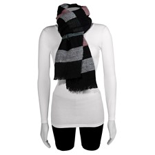 Image of Black/Pink/Grey Stripe Fashion Scarf