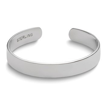 Empire Sterling Silver Engraveable Baby Cuff Bangle with Gift Box