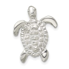 Image of Pewter Turtle Magnetic Scarf Pin Brooch