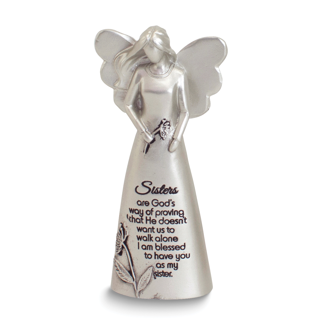Josephs Studio Angel With Heart Resin Figurine - Quality Gold Josephs Studio Angel With Heart Resin Figurine - Quality Gold