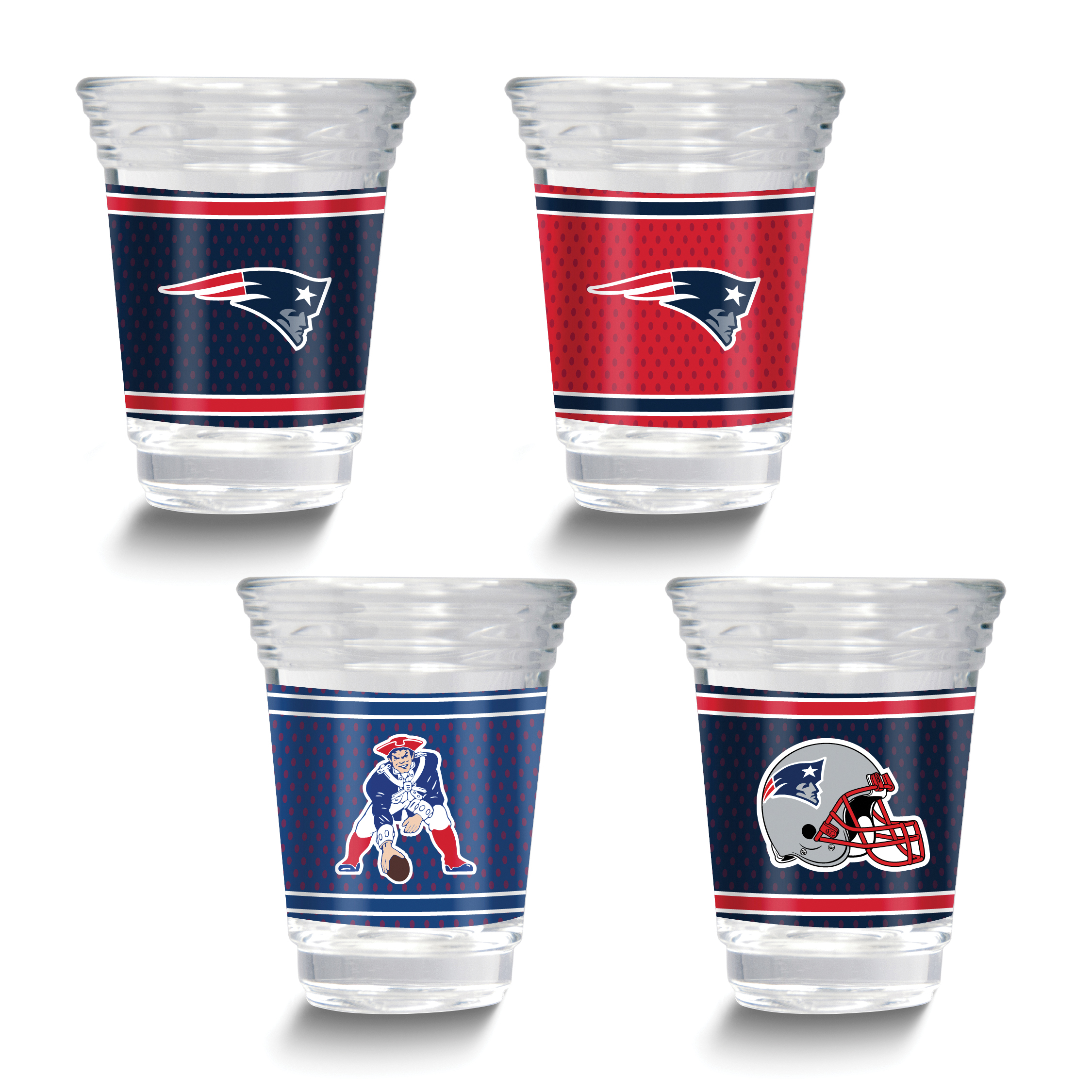 New England Patriots NFL 4 offers Glasses