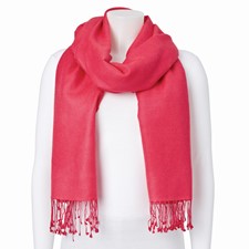 Image of Hot Pink Silk/Wool Blend Pashmina Scarf