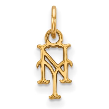 14k Gold Major League Baseball LogoArt New York Mets N-Y Extra Small Pendant