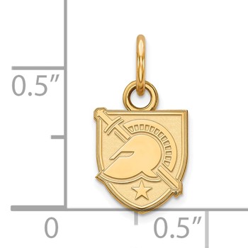 10k Gold LogoArt U.S. Military Academy Letter A Extra Small Pendant — alternate view