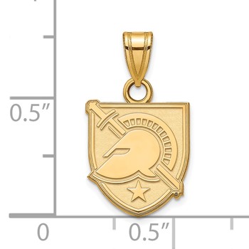 10k Gold LogoArt U.S. Military Academy Letter A Small Pendant — alternate view