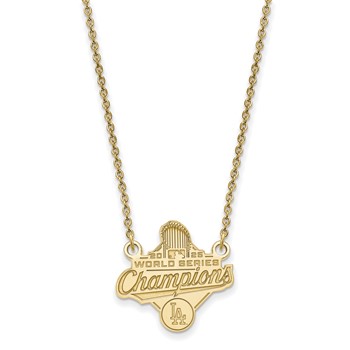 GP 2025 World Series Champions Los Angeles Dodgers Small Pendant w/ Neckla — alternate view