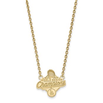 GP 2025 World Series Champions Los Angeles Dodgers Large Pendant w/ Neckla — alternate view