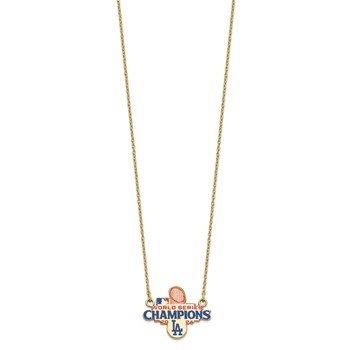 GP 2024 World Series Champions LA Dodgers Large Pendant w/ Necklace — alternate view