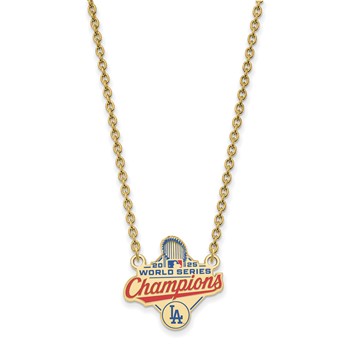 GP 2025 World Series Champions Los Angeles Dodgers Large Pendant w/ Neckla — alternate view