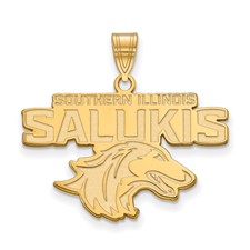 14k Yellow Gold Southern Illinois U. Small  10k Yellow Gold Southern Illinois U. Small Pendant display picture 1