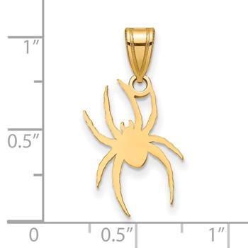10ky Gold University of Richmond Large Spider Pendant — alternate view