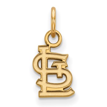 14k Gold Major League Baseball LogoArt St. Louis Cardinals St. L Extra Small Pendant