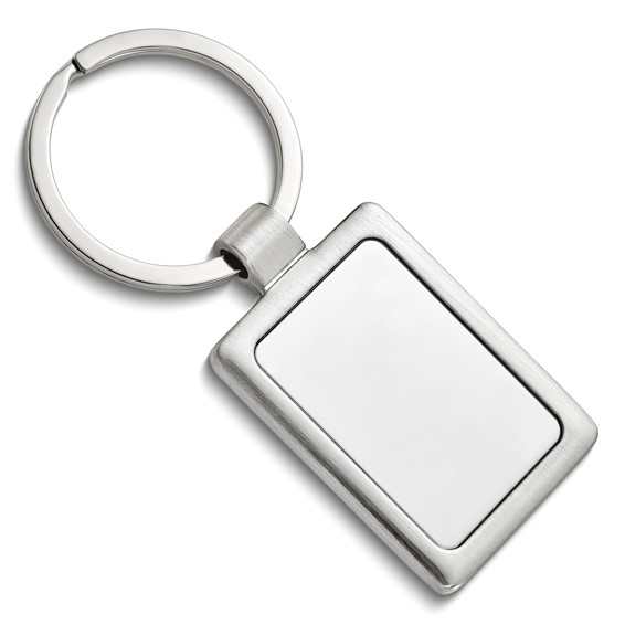 Key ring, Las Vegas (silver-coloured / black / white, stainless steel), Key ring, Accessories