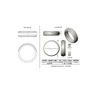 14K Yellow Gold 1/3 Ctw Dia Mens Ring - Dia: E