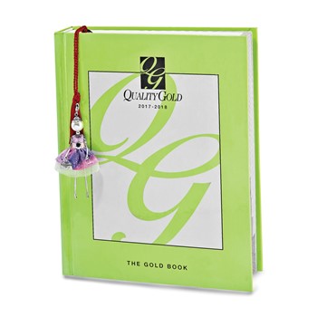 Le Amiche Silver-tone Sim.Pearl Strass Crystal Doll Charm w/Chain — alternate view