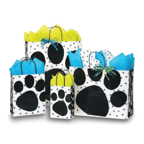 Paw print gift on sale bags