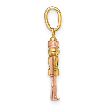 14k with Rose-plating Polished Nut Cracker Charm — alternate view