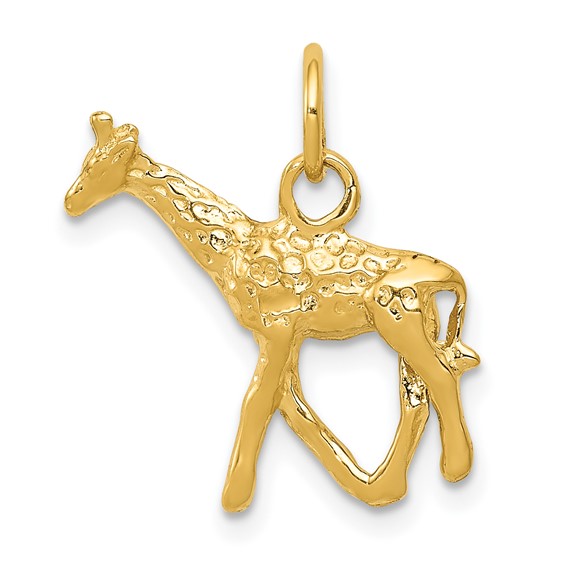 Clip on Charm for Bracelet Necklace Sparkly Giraffe Charm W 